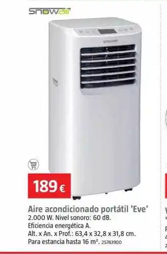 Bauhaus Aire Acondicionado Portátil 'eve' oferta