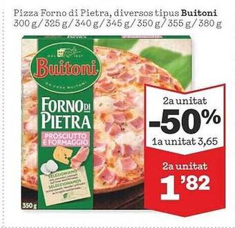 Sorli Pizza Forno Di Pietra, Diversos Tipus Buitoni oferta