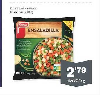 Sorli Ensalada Russa Findus oferta