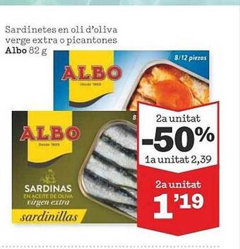 Sorli Sardinetes En Oli D'oliva Verge Extra O Picantones Albo oferta