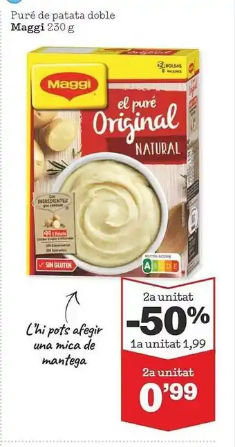 Sorli Puré De Patata Doble Maggi oferta