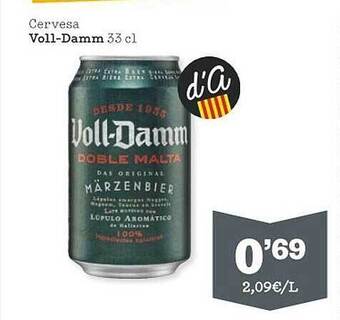 Sorli Cervesa Voll-damm oferta