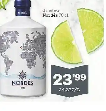 Sorli Ginebra Nordés oferta