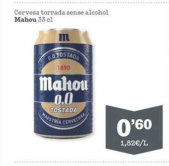Sorli Cervesa Torrada Sense Alcohol Mahou oferta