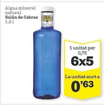 Sorli Aigua Mineral Natural Solán De Cabras oferta