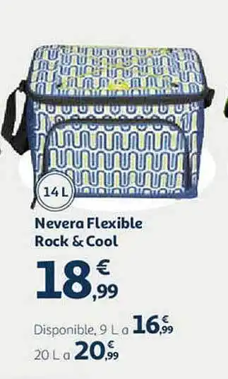 Alcampo Nevera Flexible Rock & Cool oferta