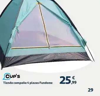Alcampo Cup's Tienda Campaña 4 Plazas Fundome oferta