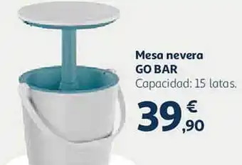 Alcampo Mesa Nevera Go Bar oferta