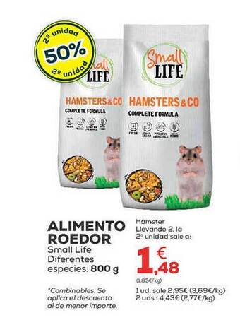 Kiwoko Alimento Roedor Small Life Diferentes Especies oferta