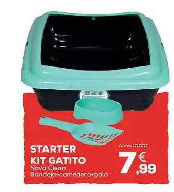 Kiwoko Starter Kit Gatito Nova Clean Bandeja+comedero+pala oferta