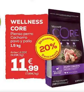 Kiwoko Wellness Core Pienso Perro Cachorro Pavo Y Pollo oferta