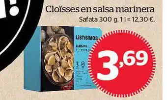 La Sirena Cloïsses En Salsa Marinera oferta