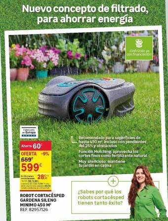 Leroy Merlin Robot Cortacésped Gardena Sileno Minimo 450 M² oferta
