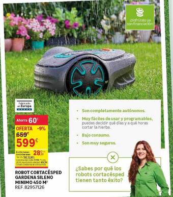 Leroy Merlin Robot Cortacésped Gardena Sileno Minimo 450 M² oferta