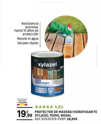 Leroy Merlin Protector De Madera Hidrofugante Xylazel 750ml Nogal oferta