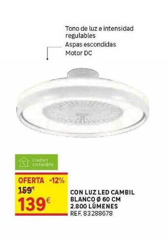 Leroy Merlin Con Luz Led Cambil Blanco ø 60 Cm 2.800 Lúmenes oferta