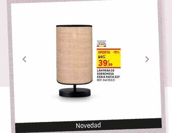 Leroy Merlin Lámpara De Sobremesa Kenia Rafia E27 oferta