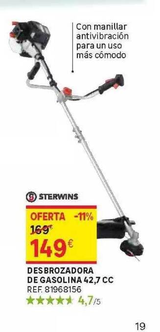 Leroy Merlin Desbrozadora De Gasolina 42.7 Cc Sterwins oferta