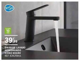 Leroy Merlin Grifo De Lavabo Monomando Icone Negro oferta