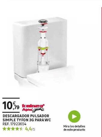 Leroy Merlin Descargador Pulsador Simple Tyfon 3g Para Wc oferta