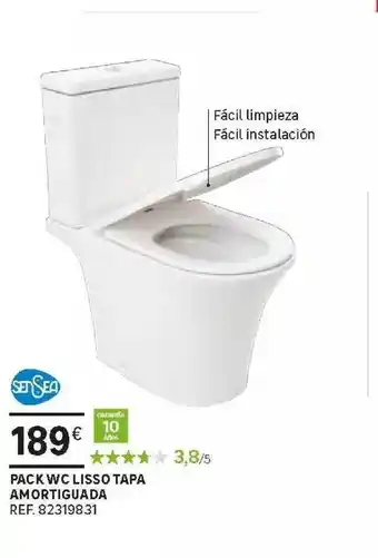 Leroy Merlin Pack Wc Lisso Tapa Amortiguada Sensea oferta