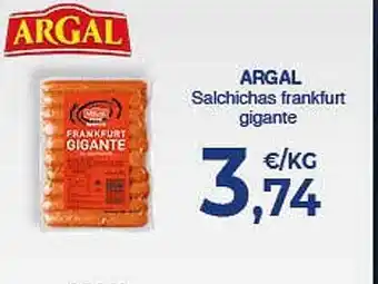 CashDiplo Argal Salchichas Frankfurt Gigante oferta