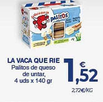 CashDiplo La Vaca Que Rie Palitos De Queso De Untar oferta
