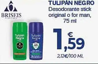 CashDiplo Tulipan Negro Desodorante Stick Original O For Man oferta