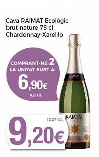 Keisy Cava Raimat Ecològic Brut Nature Chardonnay-xarel-lo oferta