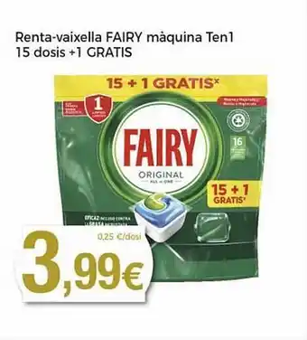 Keisy Renta-vaixella Fairy Màquina Ten1 oferta