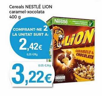 Keisy Cereals Nestlé Lion Caramel-xocolata oferta