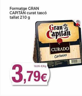 Keisy Formatge Gran Capitan Curat Tascó oferta