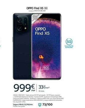 Movistar Oppo Find X5 5g oferta
