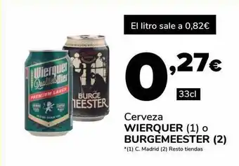 Supeco Cerveza Ierquer 1 O Burgemeester 2 oferta