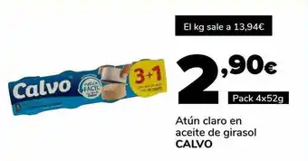 Supeco Atún Claro En Aceite De Girasol Calvo oferta