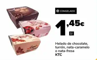 Supeco Helado De Chocolate Turrón Nata-caramelo O Nata-fresa Ktc oferta
