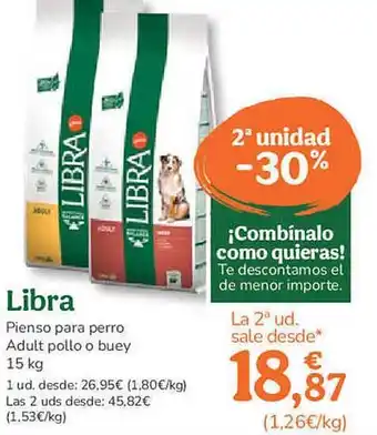 TiendAnimal 2a Unidad -30% Libra Pienso Para Perro Adult Pollo O Buey oferta
