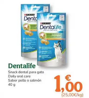 TiendAnimal Dentalife Snack Dental Para Gato Daily Oral Care Sabor Pollo O Salmón oferta