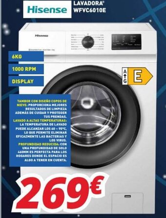 Mi electro Hisense Lavadora WFVC6010E oferta