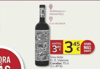 Vino Tinto D.o. Valencia Canallas