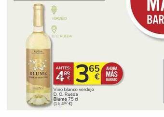 Supermercados Charter Vino Blanco Verdejo D.o. Rueda Blume oferta