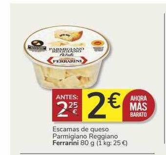 Supermercados Charter Escamas De Queso Parmigiano Reggiano Ferrarini oferta