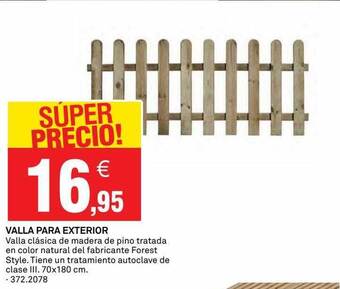 Bricoking Valla Para Exterior oferta