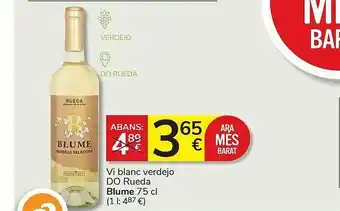 Consum Vi Blanco Verdejo Do Rueda Blume oferta