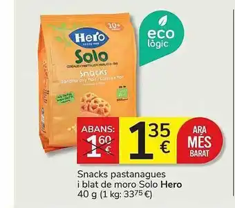 Consum Snacks Pastangagues I Blat De Moro Solo Hero oferta