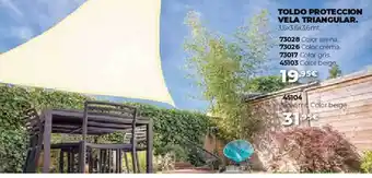 Ferbric Toldo Proteccion Vela Triangular oferta