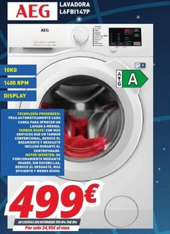 Mi electro AEG Lavadora L6FBI147P oferta