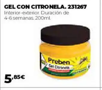 Ferbric Gel Con Citronela oferta