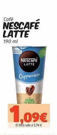 Maskom Supermercados Café Nescafé Latte oferta