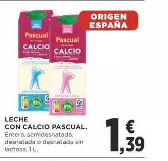 Supercor Leche Con Calcio Pascual oferta